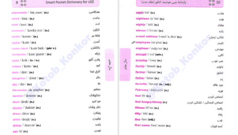 معرفی و دانلود کتاب واژه نامه جیبی هوشمند کنکور شهاب اناری 277 صفحه PDF