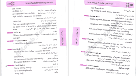 معرفی و دانلود کتاب واژه نامه جیبی هوشمند کنکور شهاب اناری 277 صفحه PDF