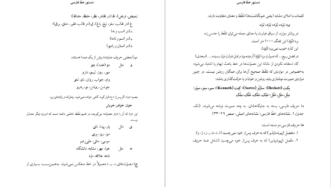 معرفی و دانلود کتاب دستور خط فارسی فرهنگستان زبان و ادب فارسی 90 صفحه PDF