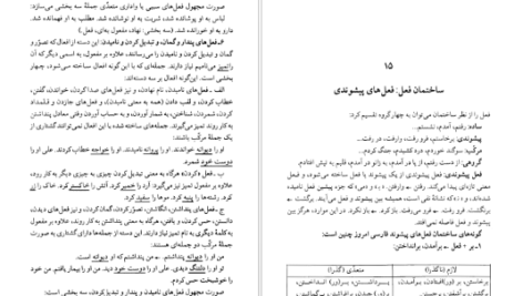 معرفی و دانلود کتاب دستور زبان فارسی امروز غلامرضا ارژنگ 186 صفحه PDF