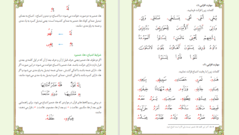 معرفی و دانلود کتاب آموزش قرائت قرآن کریم هیات محققین پژوهشکده قرآن و عترت 126 صفحه PDF
